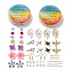 Kits de fabrication de boucles d'oreilles pendantes fleurs et oiseaux à faire soi-même(DIY-SZ0008-96)-1