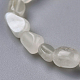 Natural White Moonstone Bead Stretch Bracelets(BJEW-K213-43)-3