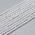 Cubic Zirconia Beads Strands, Faceted, Round, Clear, 2mm, Hole: 0.5mm, about 169pcs/strand, 37~37.5cm(X-G-G792-47-01A)