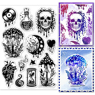 Custom PVC Plastic Clear Stamps, for DIY Scrapbooking, Photo Album Decorative, Cards Making, Mixed Shapes, 160x110x3mm(DIY-WH0448-0519)