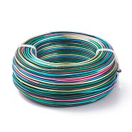 5 Segment Colors Round Aluminum Craft Wire, for Beading Jewelry Craft Making, Colorful, 12 Gauge, 2mm, about 190.28 Feet(58m)/roll(AW-E002-2mm-B07)