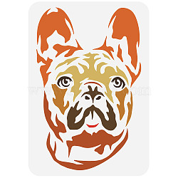 Plastic Drawing Painting Stencils Templates, for Painting on Scrapbook Fabric Tiles Floor Furniture Wood, Rectangle, Dog Pattern, 29.7x21cm(DIY-WH0396-222)