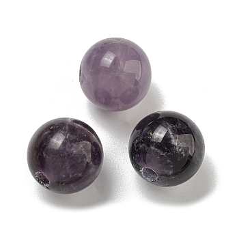 Natural Amethyst Beads, Round, 18mm, Hole: 3.5mm