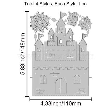 Moldes de corte de acero al carbono stencils(DIY-WH0309-2040)-6