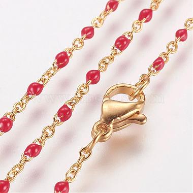 304 Stainless Steel Chain Necklaces(NJEW-E083-02C)-1