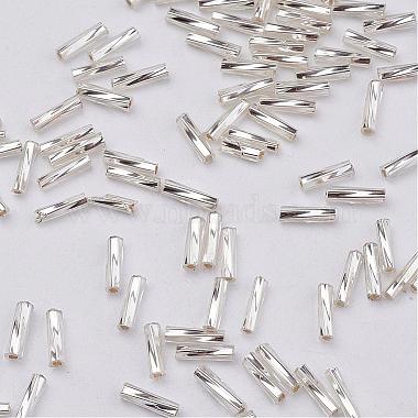 Glass Twisted Bugle Beads(SEED-E002-12mm-821#)-2