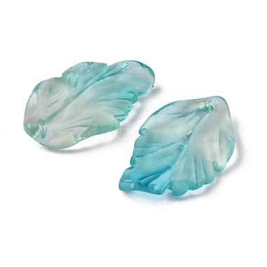Handmade Lampwork Pendants(LAMP-WH0009-05A)-1