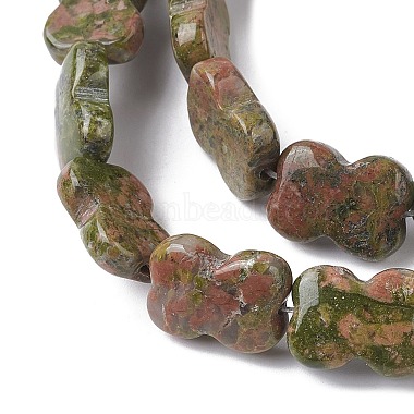 Natural Unakite Beads Strands(G-K359-D09-01)-4