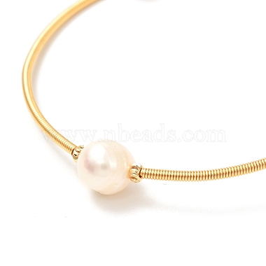 Natural Pearl Beads Bangle for Girl Women(BJEW-JB06853)-4