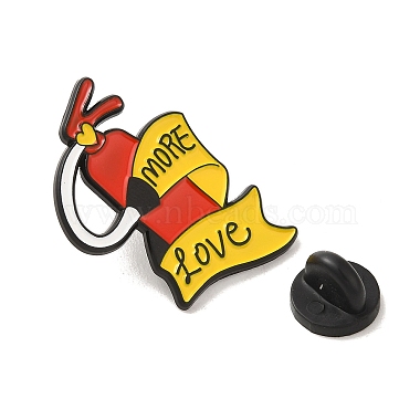 Fire Extinguishing Theme Black Alloy Enamel Pin Brooches(JEWB-R272-03B)-2