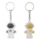 2Pcs 2 Colors Astronaut PVC Plastic Big Pendants Keychains(KEYC-JKC00686)-1