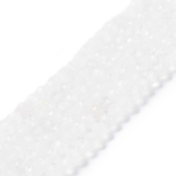 Natural Quartz Crystal Beads Strands, Faceted, Rock Crystal Round Beads, 4mm, about 93pcs/strand, 15.55 inch(39.5cm)