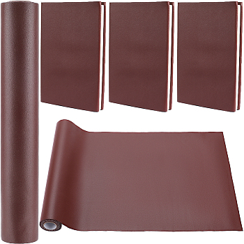 Imitation Leather Book Covers, Notebook Wraps, Dark Red, 1400x300x0.6mm