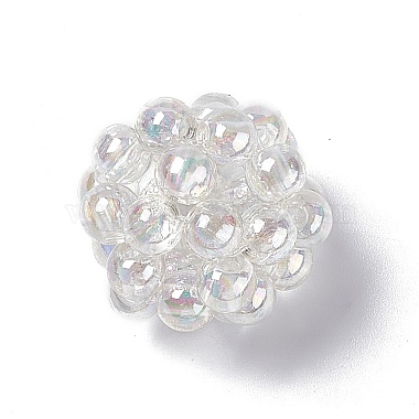 Handmade Transparent Plastic Woven Beads(KY-P015-05A)-2