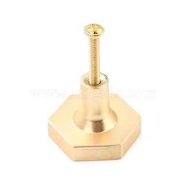 Hexagon with Marble Pattern Brass Box Handles & Knobs(DIY-P054-C09)-3