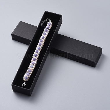 Natural Quartz(Dyed) Beads Bracelets(BJEW-JB04604-05)-6