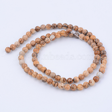 Chapelets de perles en jaspe avec images naturelles(X-G-Q462-6mm-35)-2