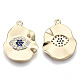 Brass Micro Pave Cubic Zirconia Pendants(KK-N232-88-NF)-1