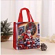 Rectangle Christmas No Woven Fabric Printed Tote Bags(ABAG-P015-03A)-1