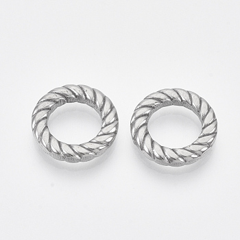304 Stainless Steel Link Rings, Round Ring, Stainless Steel Color, 15x3mm, Inner Diameter: 9mm