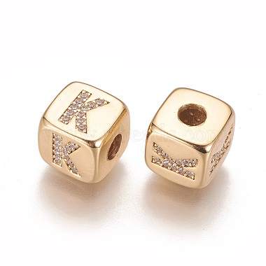 Brass Micro Pave Cubic Zirconia Beads(X-KK-K238-16G-K)-2