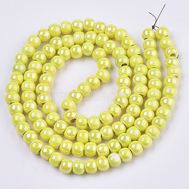 Electroplate Porcelain Beads(X-PORC-N005-04J)-2