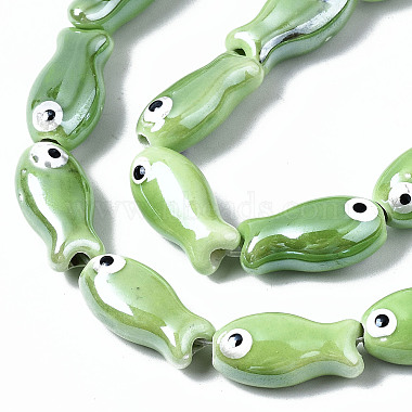 Handmade Porcelain Ceramic Beads Strands(X1-PORC-T006-03E)-3
