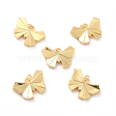 Real 18K Gold Plated Butterfly Brass Pendants