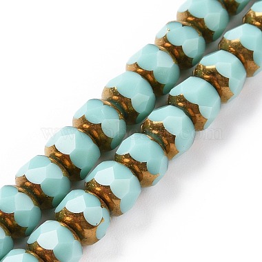 Turquoise Rondelle Glass Beads