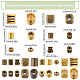 100Pcs 10 Styles Tibetan Style Alloy Spacer Beads(TIBEB-SC0001-28)-2