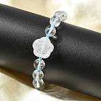 Adjustable Natural Quartz Crystal Braided Bead Bracelets, Inner Diameter: 2-1/4~2-1/2 inch(5.8~6.5cm)(BJEW-L713-A01)