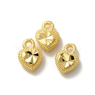 Brass Charms, Cadmium Free & Lead Free, Heart Charm, Real 24K Gold Plated, 8.5x6x3mm, Hole: 1.2mm(KK-O143-12G)