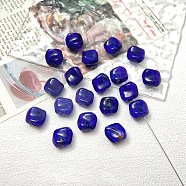 Glass Beads, Nuggets, for DIY Bracelet Accessories, Purple, 10x11.5x7mm, Hole: 1.2mm(GLAA-U003-02E)