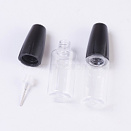 PET Squeeze Smoke Oil Bottle, Dropper Empty Bottle, with Long Thin Needle, Black, 2.1x7.3cm, Capacity: 10ml(0.34 fl. oz)(TOOL-WH0079-12A)