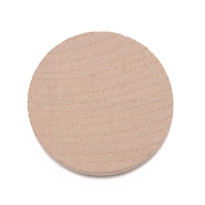 Beech Wooden Round Pieces, DIY Accessories, BurlyWood, 4x0.5cm, 20pcs/bag(WOOD-WH0119-05C)