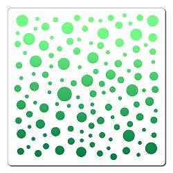PET Plastic Drawing Painting Stencils Templates, Square, Creamy White, Polka Dot Pattern, 30x30cm(DIY-WH0244-165)
