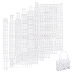 Plastic Mesh Canvas Sheets, for Embroidery, Yarn Craft, Knitting & Crochet Bag Frame, White, 41x25.5x0.2cm(DIY-WH0387-16)
