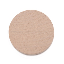 Beech Wooden Round Pieces, DIY Accessories, BurlyWood, 4x0.5cm, 20pcs/bag(WOOD-WH0119-05C)