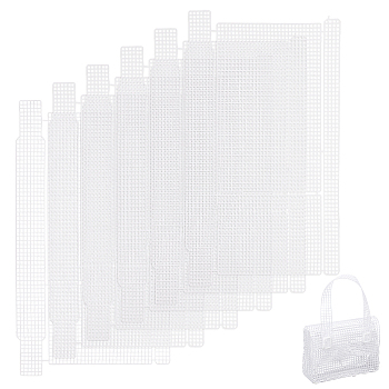 Plastic Mesh Canvas Sheets, for Embroidery, Yarn Craft, Knitting & Crochet Bag Frame, White, 41x25.5x0.2cm