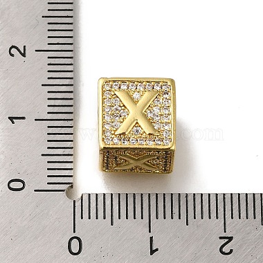 Brass Cubic Zirconia Beads(KK-Q818-01X-G)-3