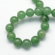 Natural Green Aventurine Round Beads Strands(G-S150-6mm)-2