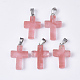 Cherry Quartz Glass Pendants(G-S358-002C)-1