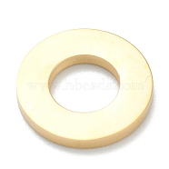 Ion Plating(IP) 304 Stainless Steel Charms, Ring, Real 18K Gold Plated, 12x1.5mm, Hole: 6mm(STAS-B016-11G)