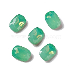 Opal Style K9 Glass Rhinestone Cabochons, Pointed Back & Back Plated, Octagon Rectangle, Pacific Opal, 14x10x5mm(RGLA-J038-01C-390)