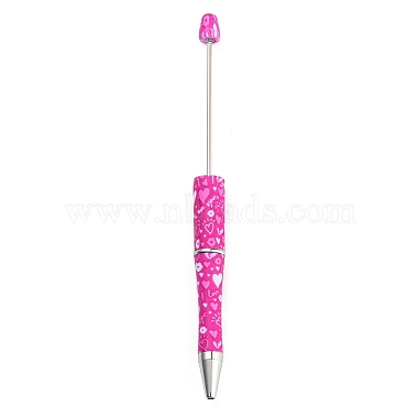 Deep Pink Plastic Pens & Pencils