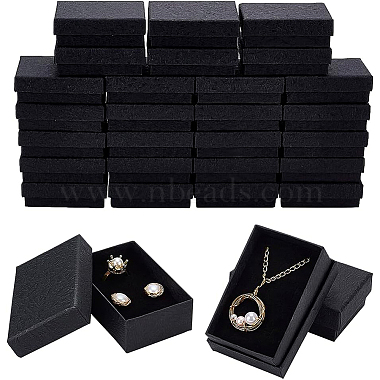 Black Rectangle Paper Necklace Box