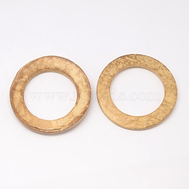 Фурнитуры дерева ювелирные кокосового связывающие кольца(X-COCO-O006A-04)-2