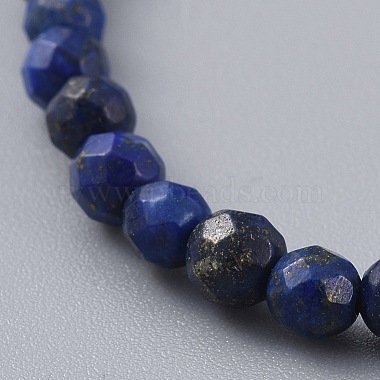 Natural Lapis Lazuli(Dyed) Beads Stretch Bracelets(BJEW-JB04676-02)-3