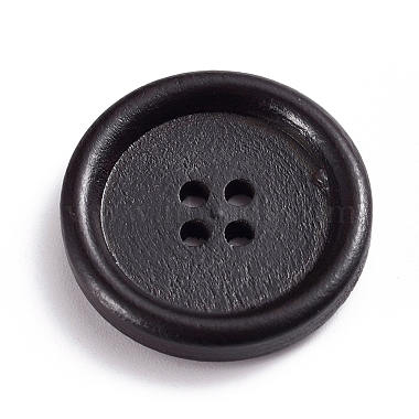 天然木のボタン(BUTT-WH0015-03B-25mm)-1