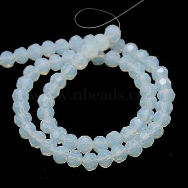 Brins de perles rondelles en verre clair à facettes(X-GLAA-F001-3x2mm-23)-2